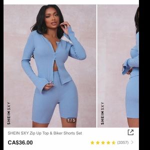 SHEIN biker short set
